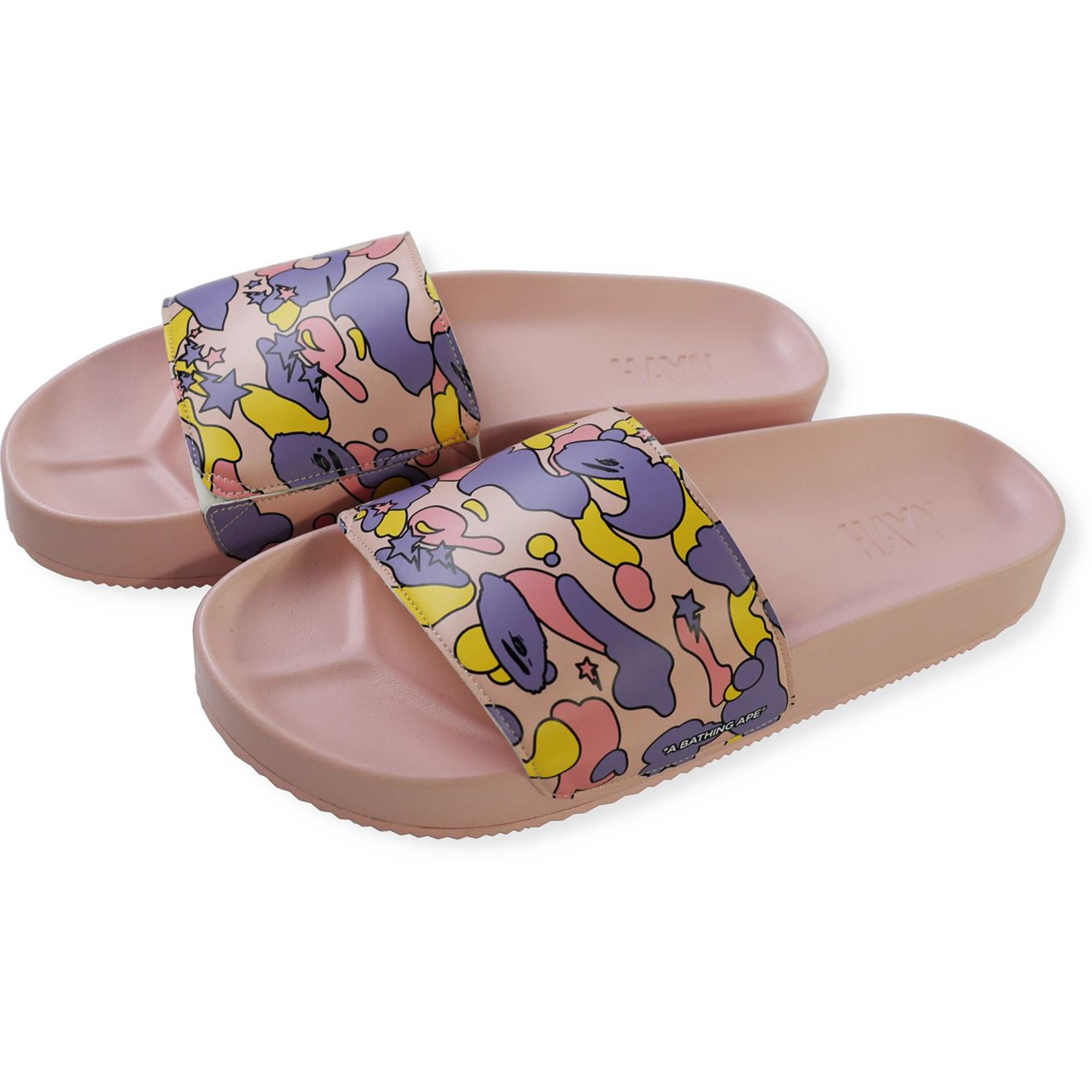 BAPE X HAYN STA CAMO SLIDE SANDALS MENS