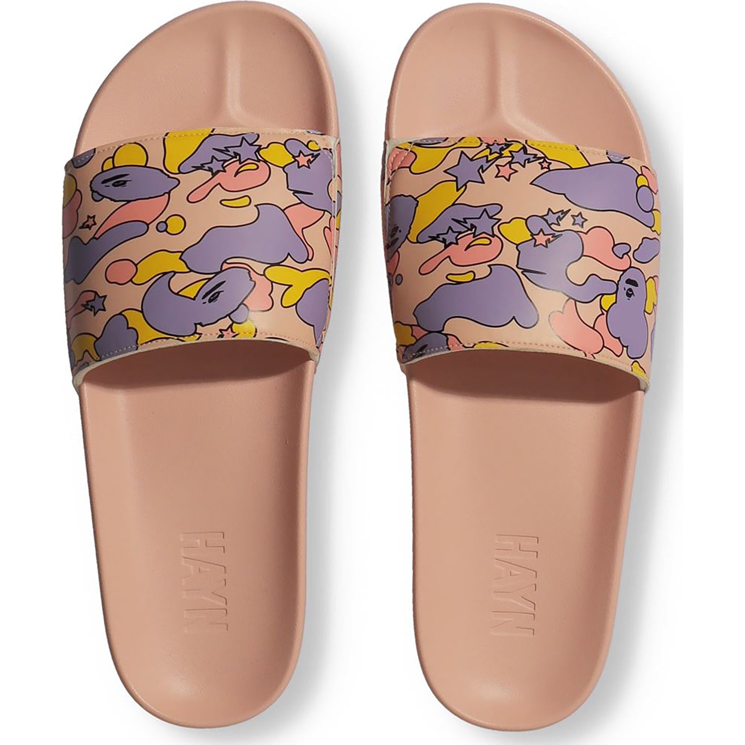 BAPE X HAYN STA CAMO SLIDE SANDALS MENS