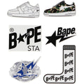 BAPE STA STICKERS SET MENS