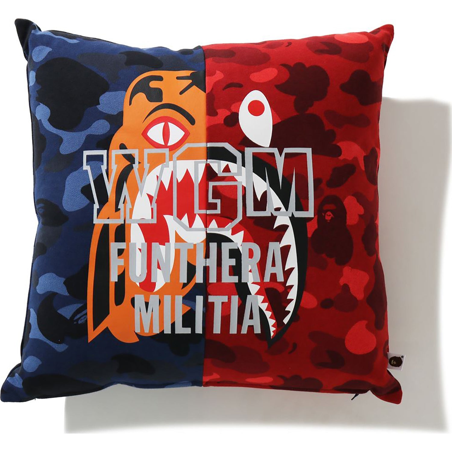 COLOR CAMO TIGER SHARK HALF SQUARE CUSHION