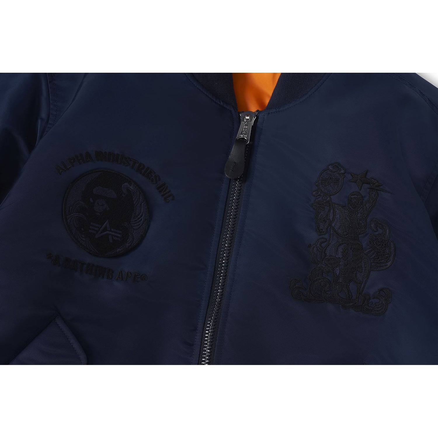 BAPE X ALPHA INDUSTRIES MA-1 JACKET MENS