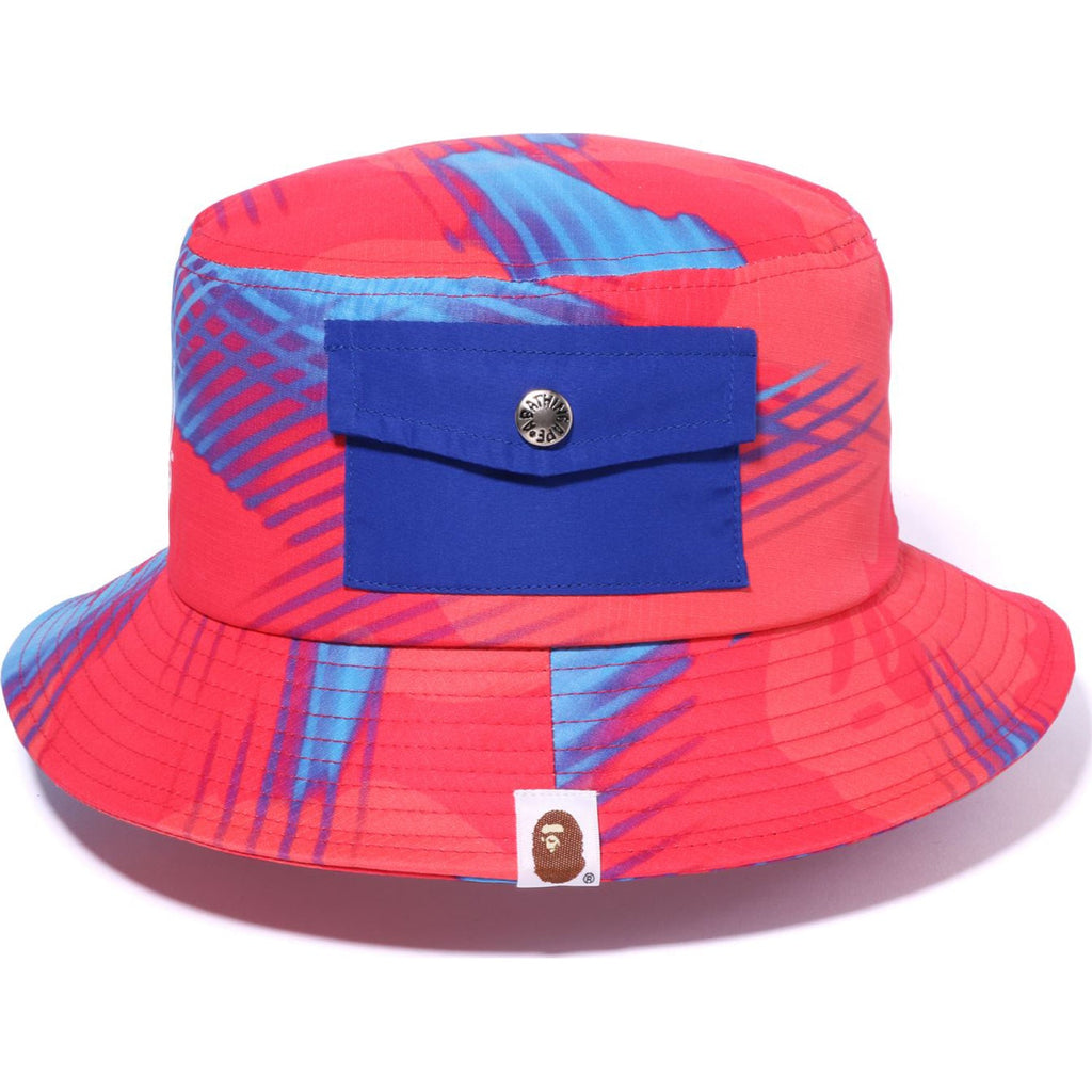 STROKE CAMO POCKET BUCKET HAT MENS