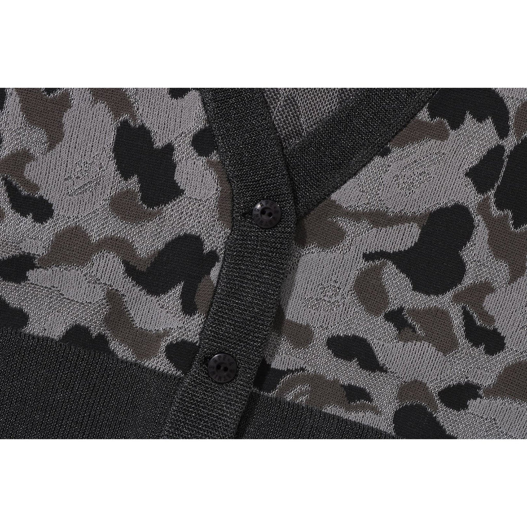 ABC CAMO CROPPED KNIT CARDIGAN LADIES