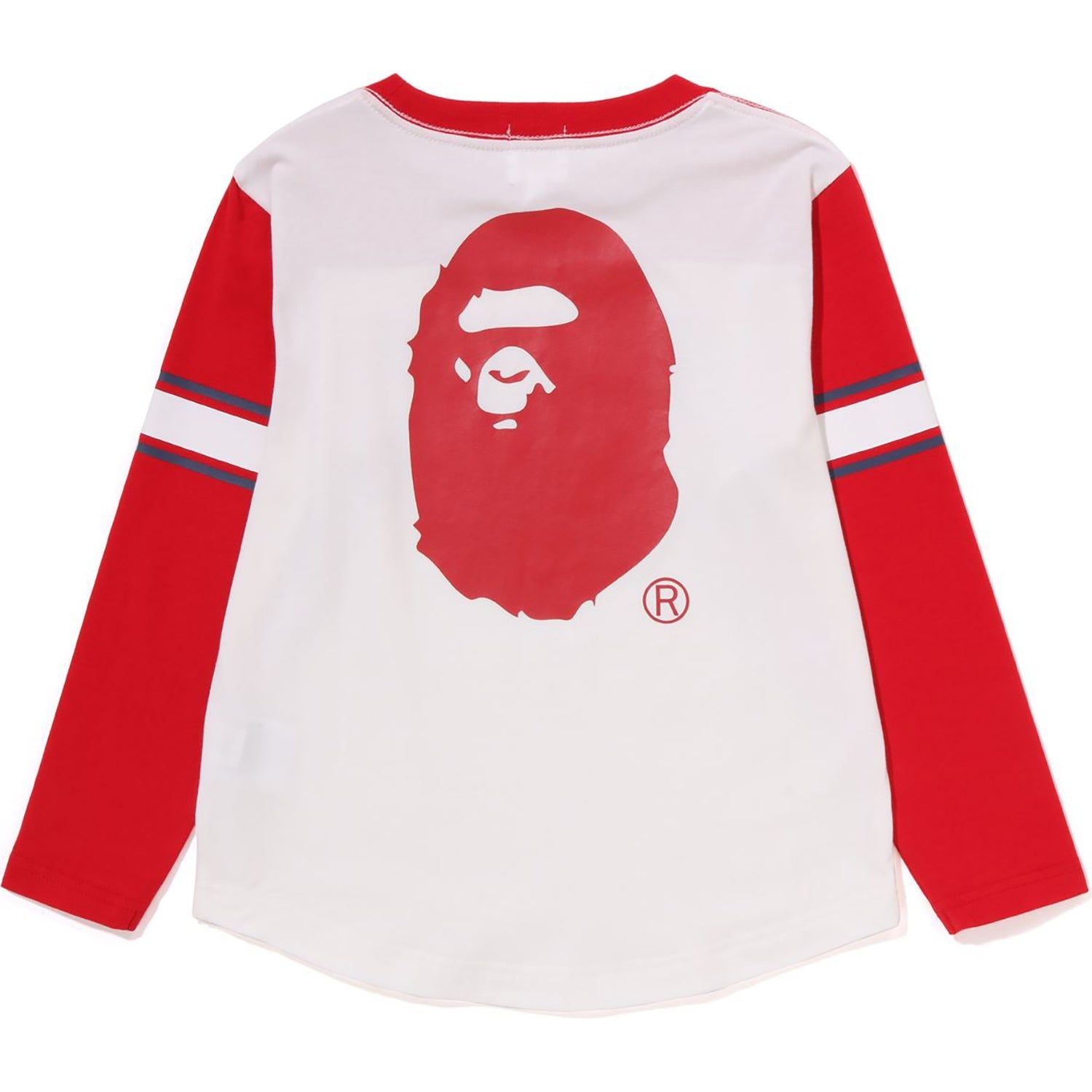 BATHING APE FOOTBALL L/S TEE KIDS