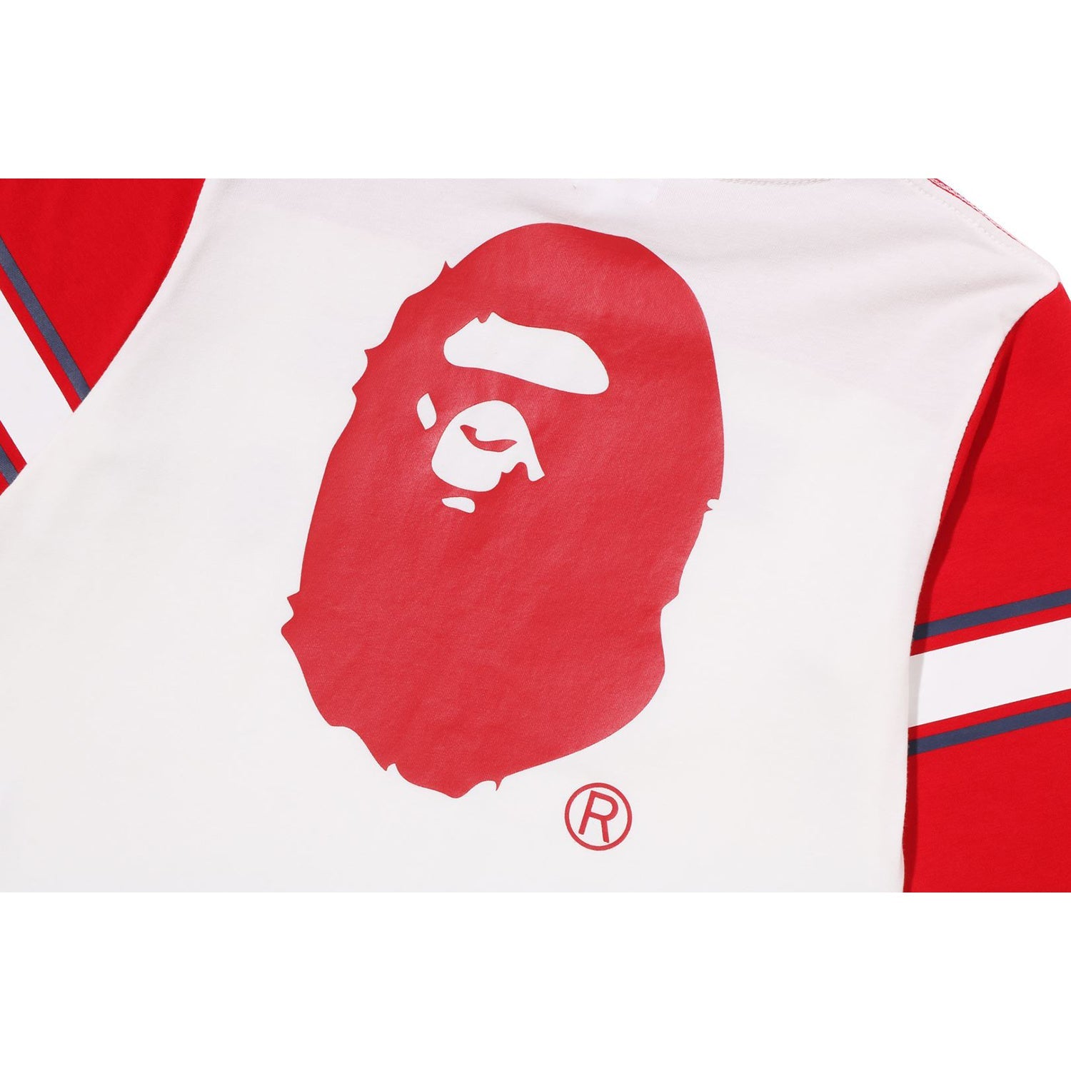 BATHING APE FOOTBALL L/S TEE KIDS