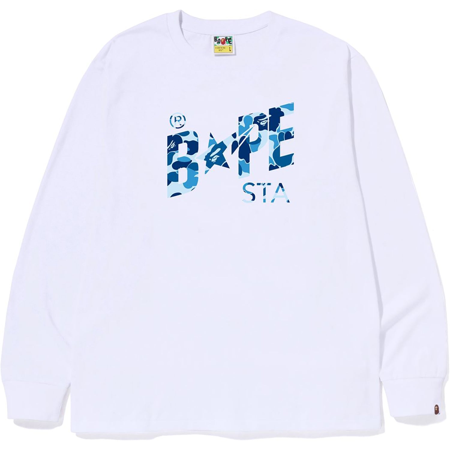 ABC CAMO BAPE STA LOGO L/S TEE MENS
