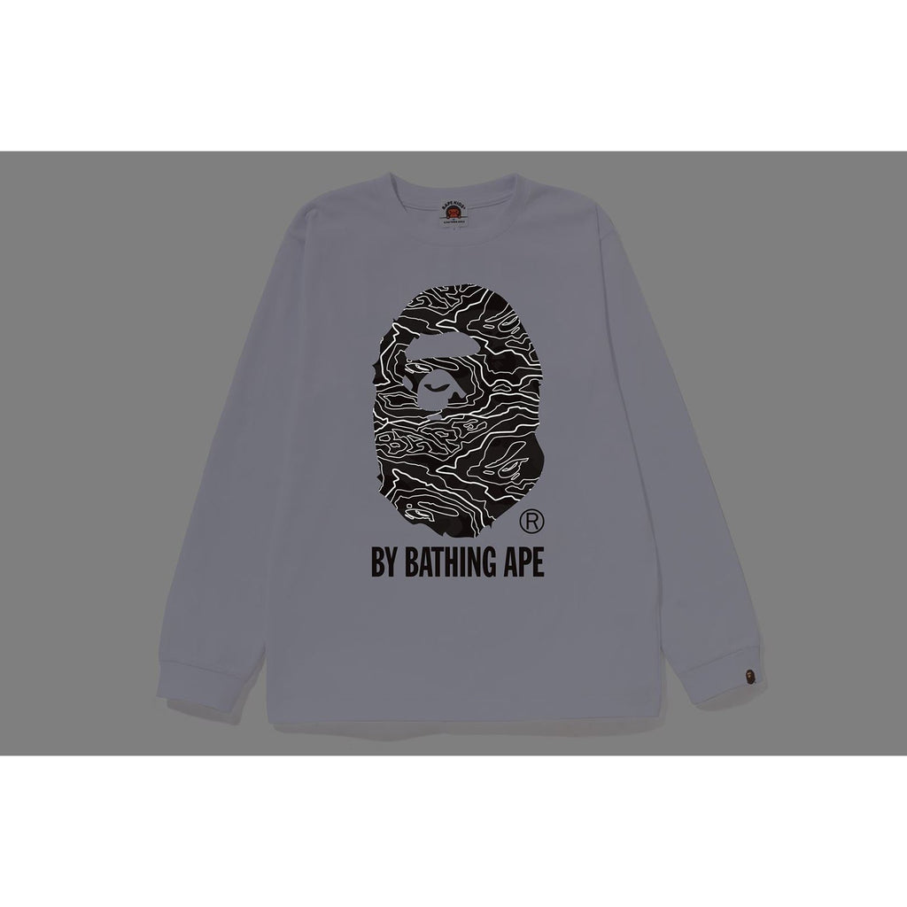 LAYERED LINE CAMO BY BATHING APE L/S TEE KIDS