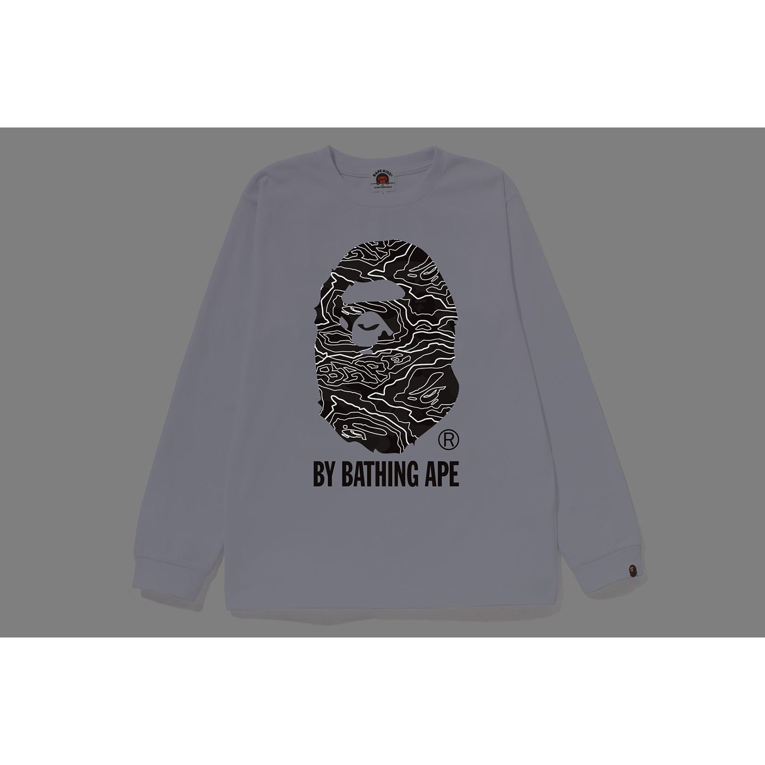 LAYERED LINE CAMO BY BATHING APE L/S TEE KIDS