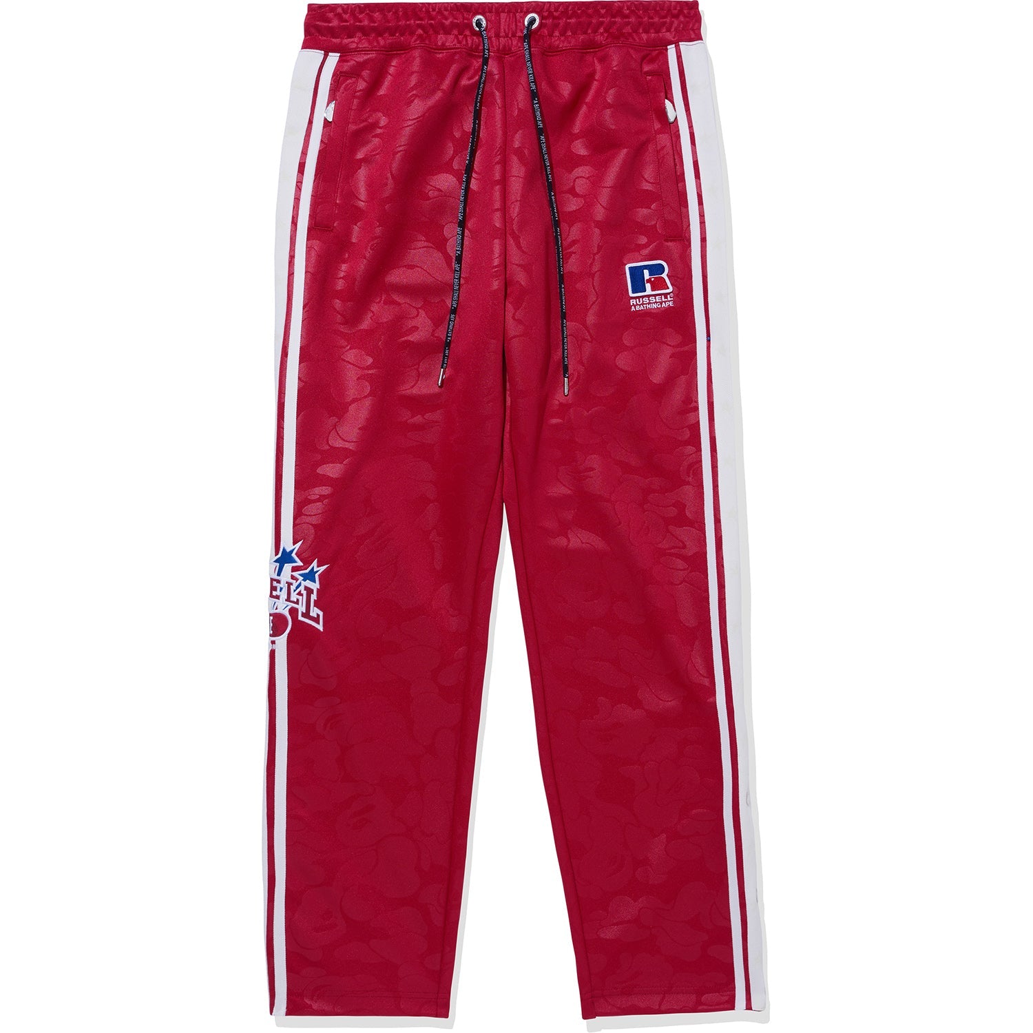 BAPE X RUSSELL TRACK PANTS MENS