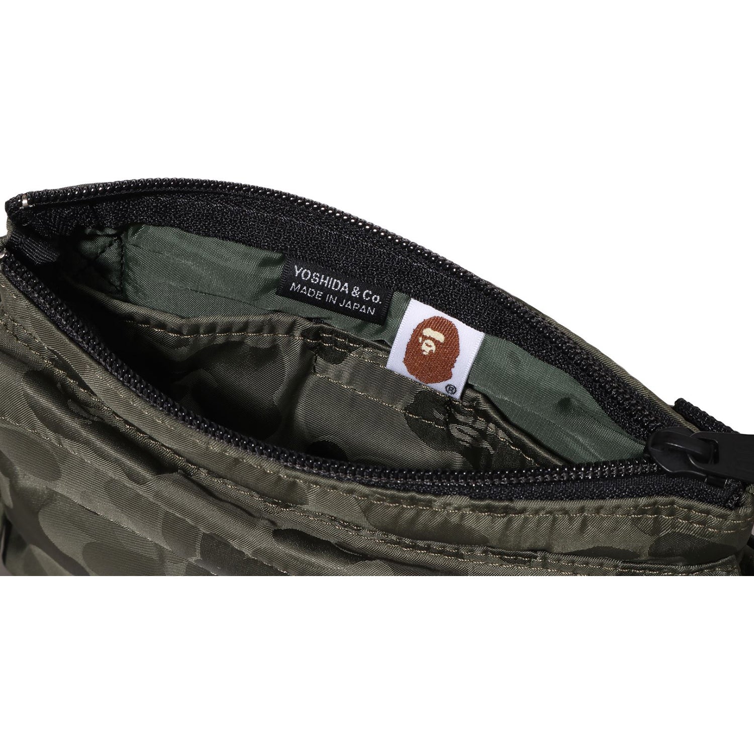 BAPE X PORTER SOLID CAMO SHOULDER POUCH MENS