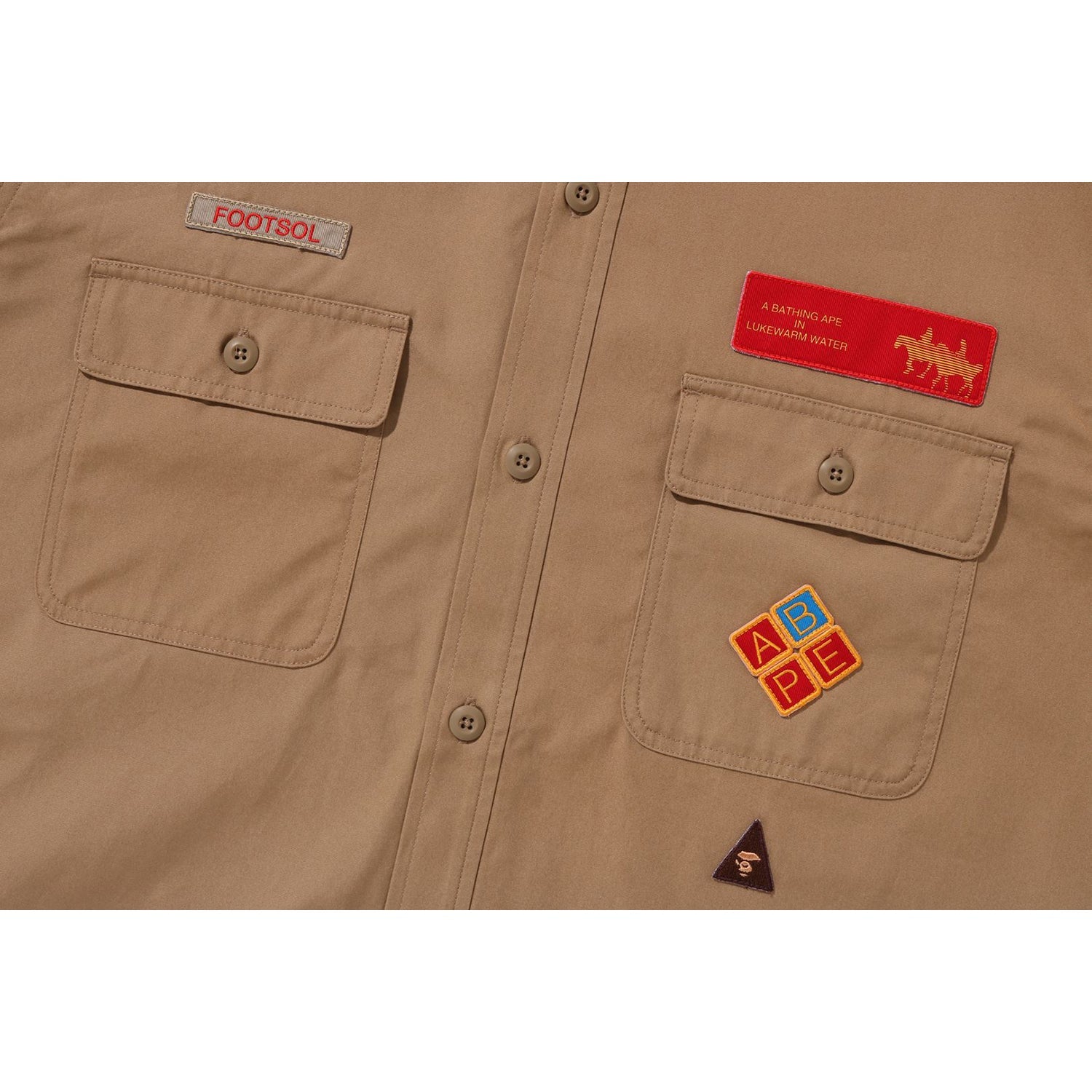 BAPE RELAXED FIT BOYSCOUT SHIRT MENS