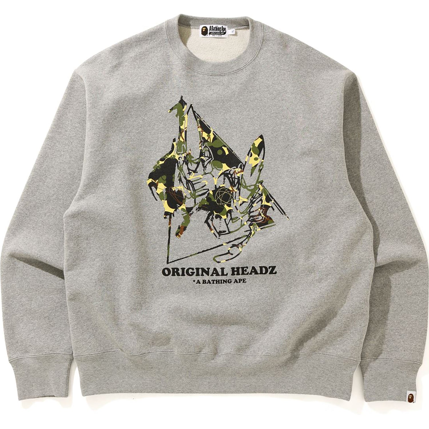 BAPE X MO'WAX X UNKLE POINTMAN RELAXED CREWNECK MENS
