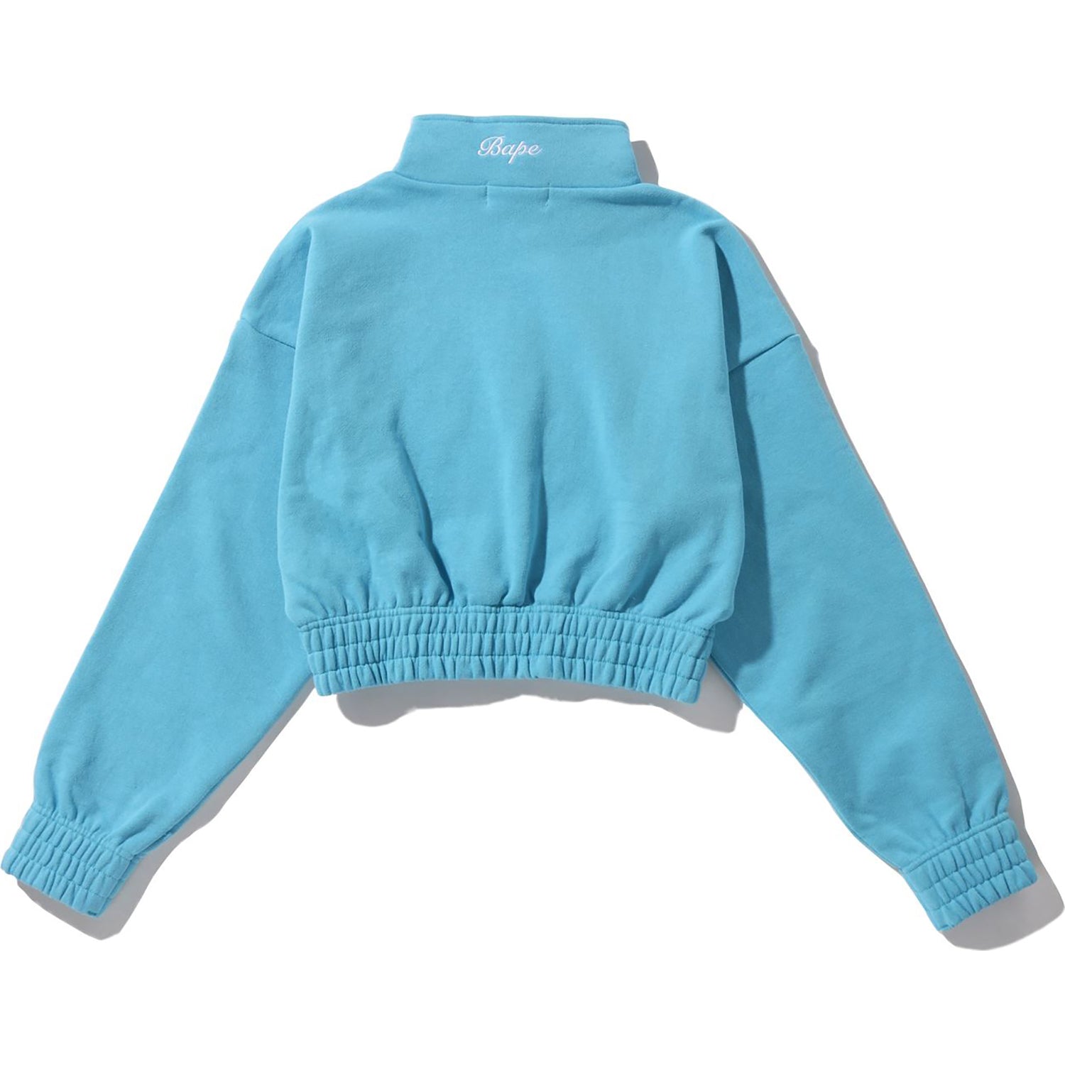 APE HEAD ONE POINT CROPPED HALF ZIP LADIES