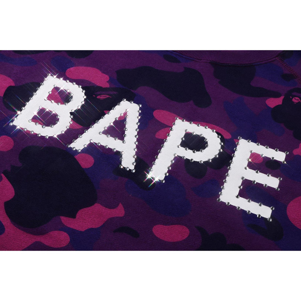 COLOR CAMO CRYSTAL STONE RELAXED FIT CREWNECK MENS
