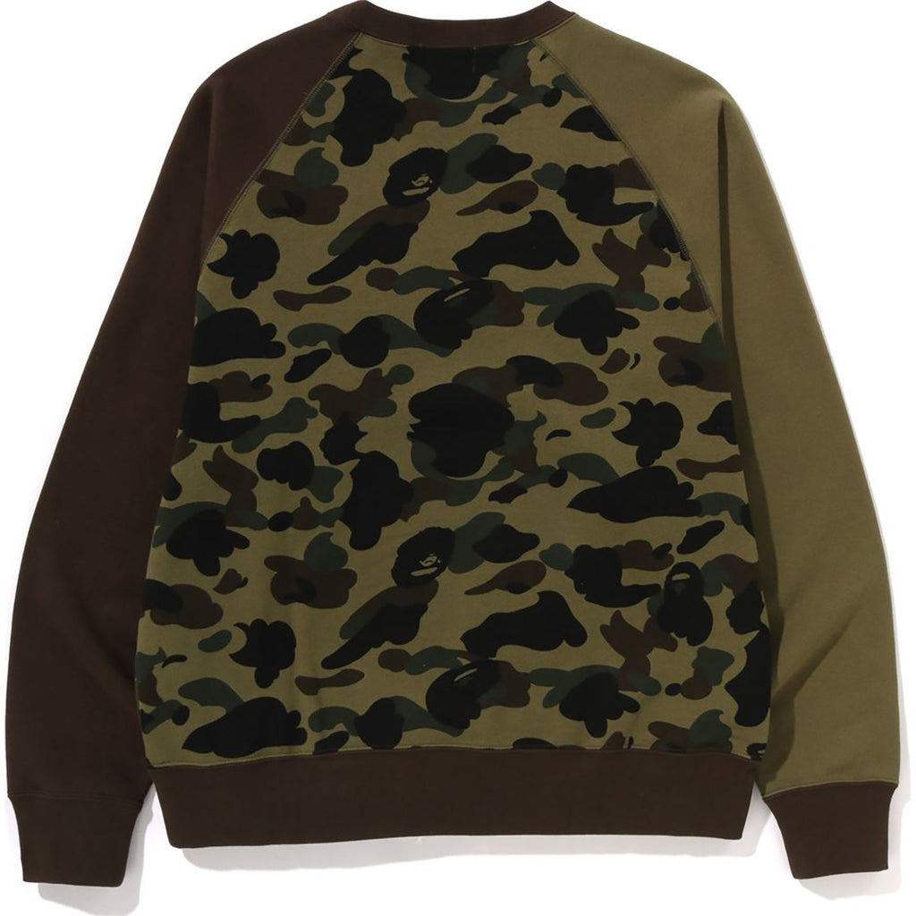 1ST CAMO CRAZY NYC LOGO RELAXED FIT CREWNECK MENS