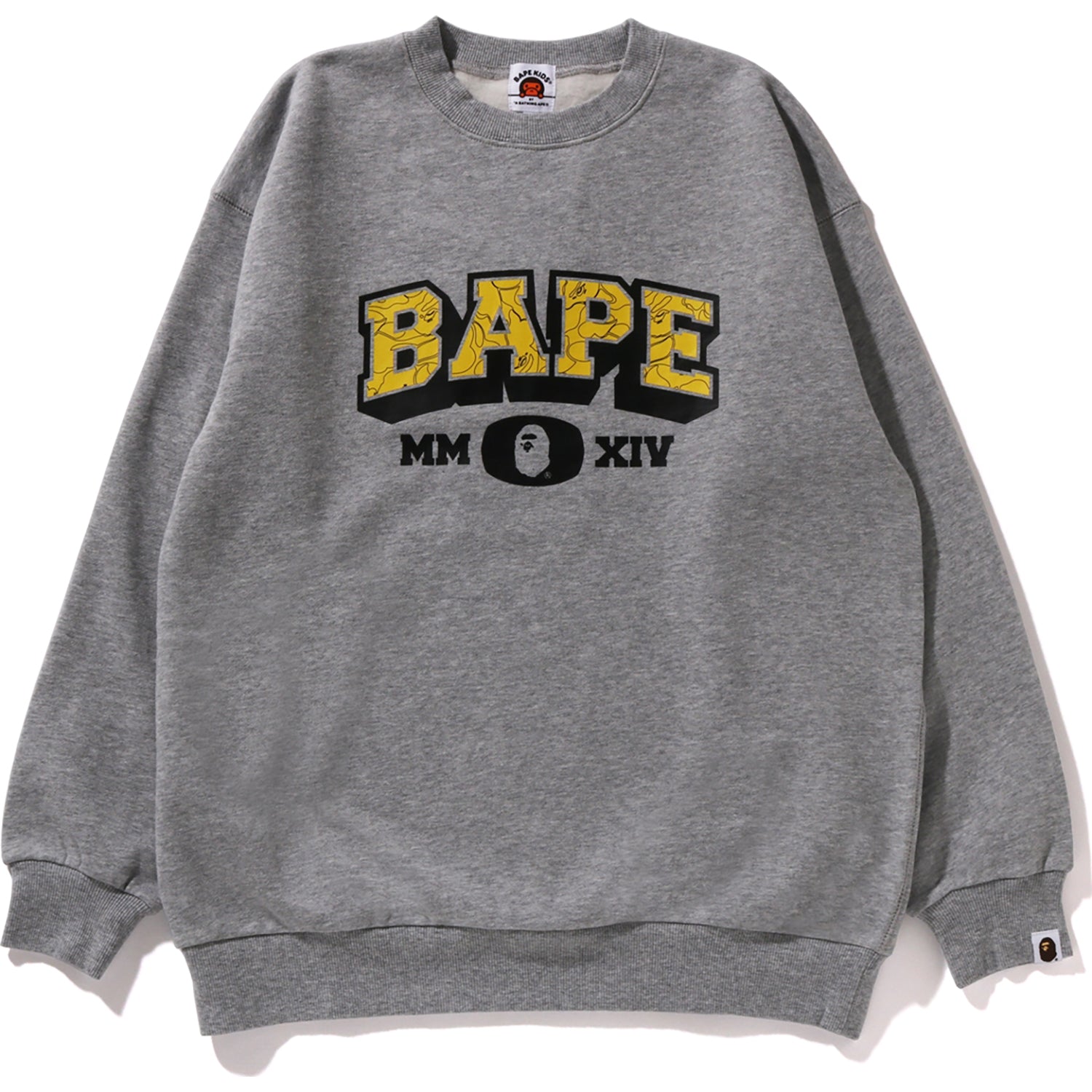 BAPE LINE CAMO CREWNECK RELAXED FIT KIDS