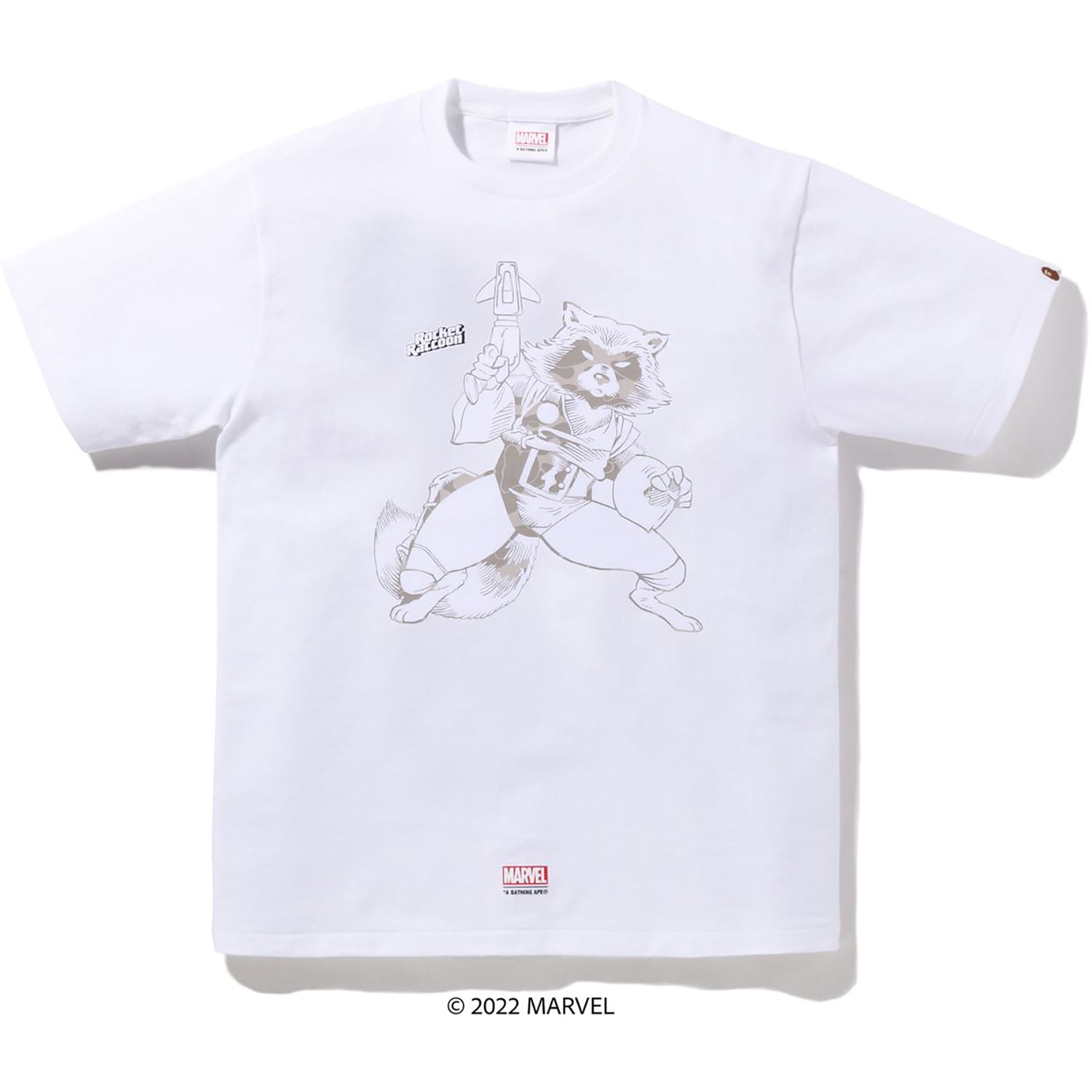 BAPE X MARVEL ROCKET RACCOON TEE MENS