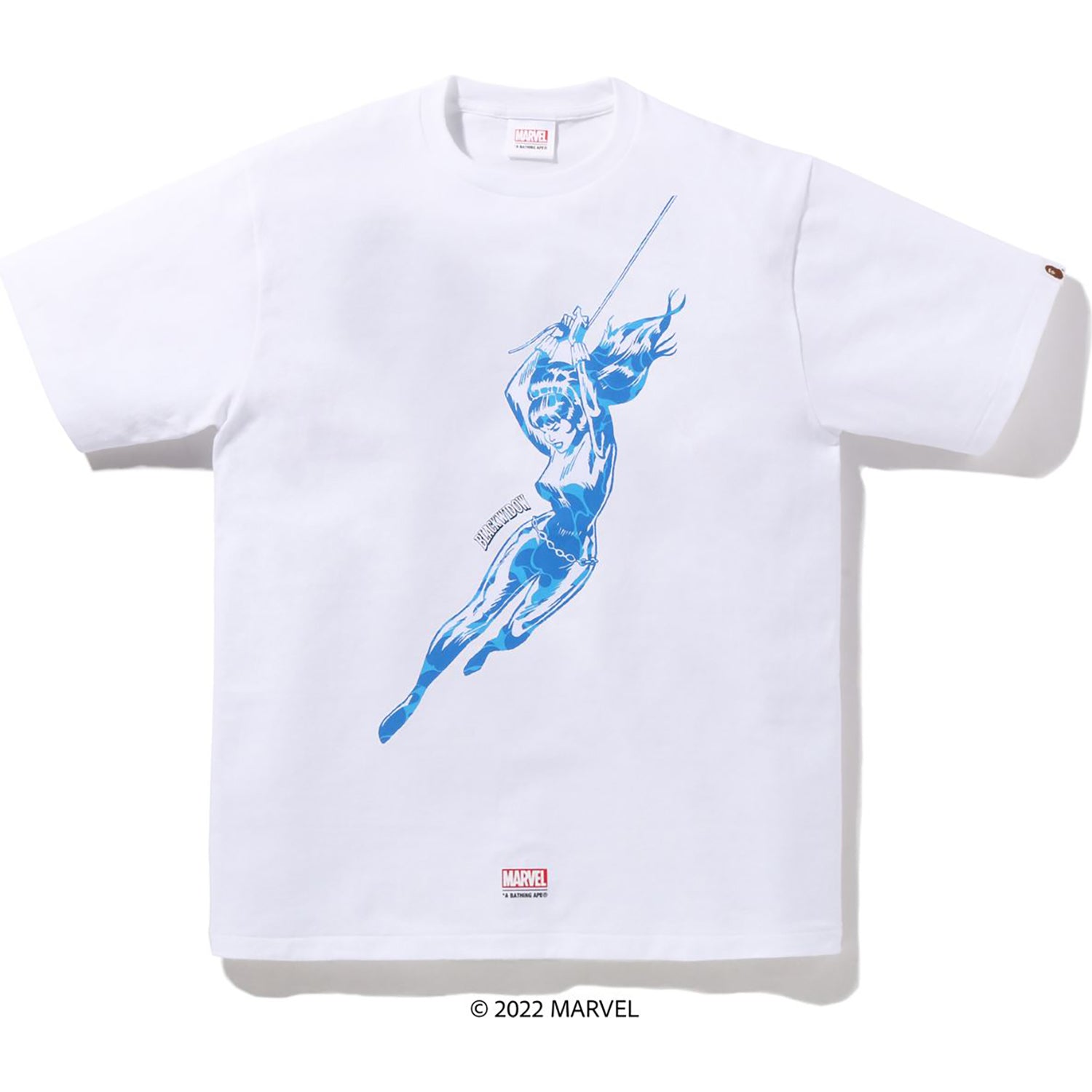 BAPE X MARVEL BLACK WIDOW TEE MENS
