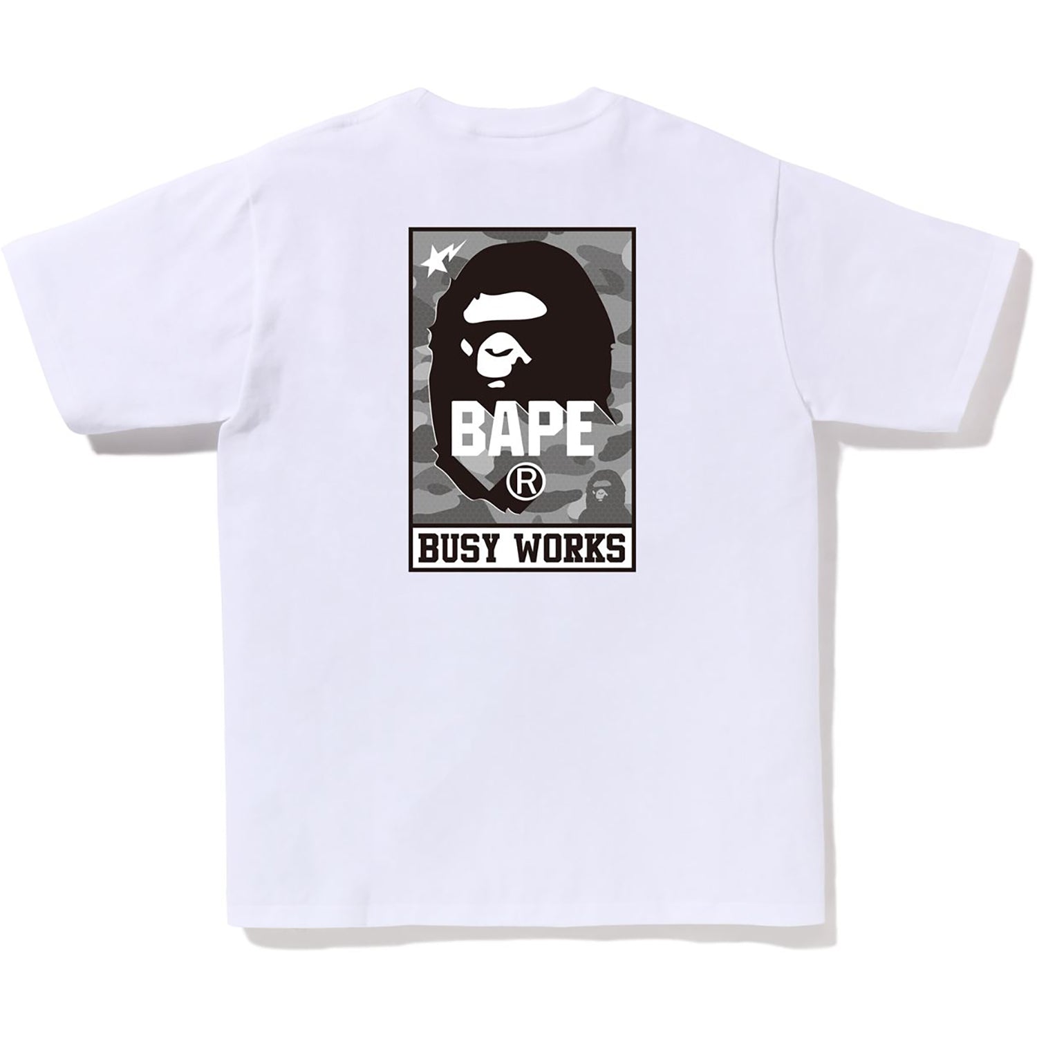 HONEYCOMB CAMO BAPE BUSY WORKS TEE MENS