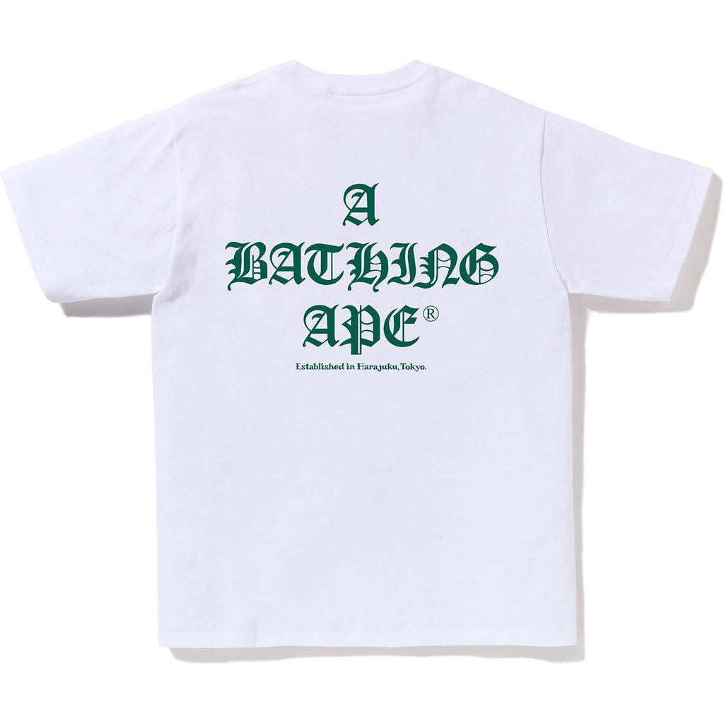 A BATHING APE LOGO TEE MENS