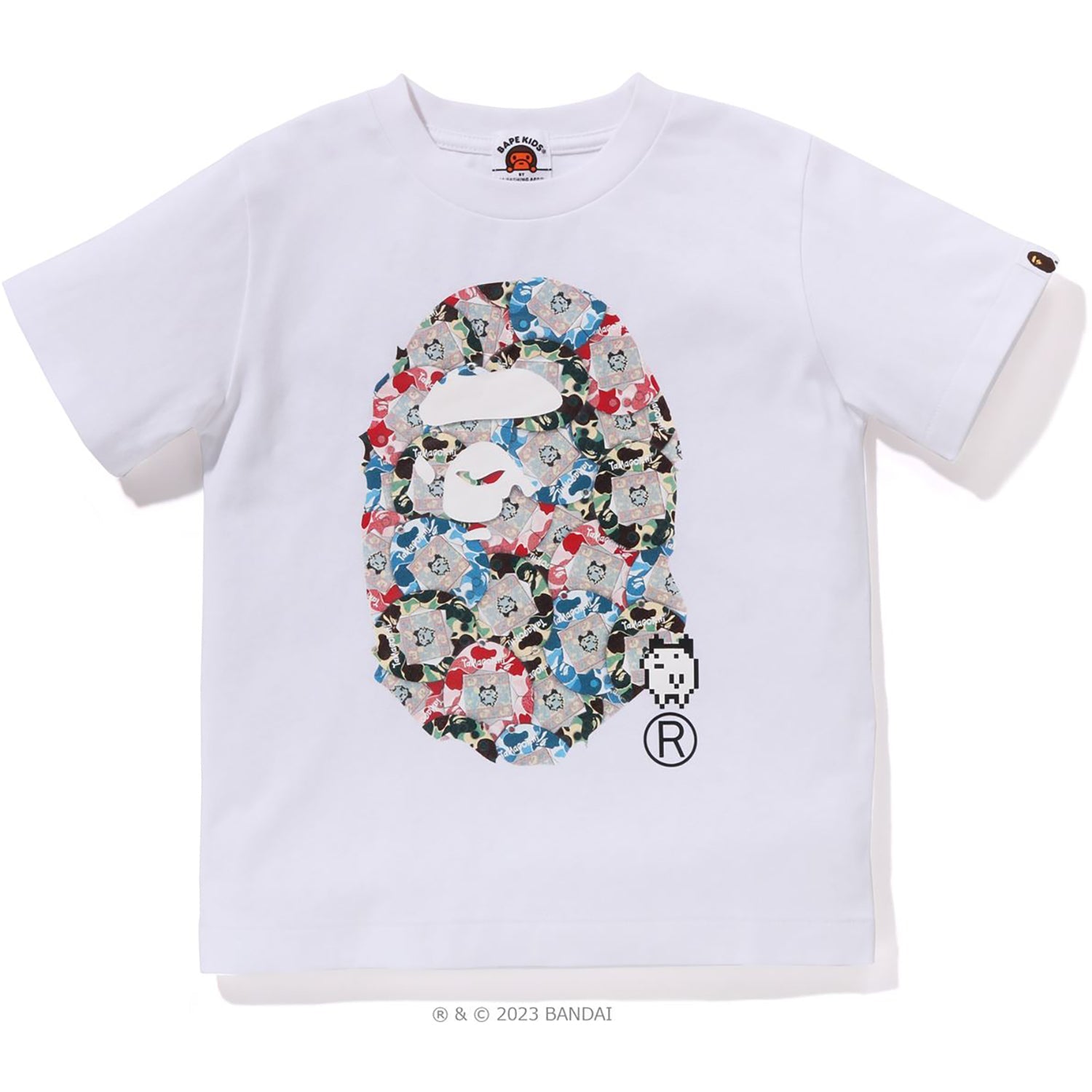 BAPE X TAMAGOTCHI APE HEAD TEE KIDS