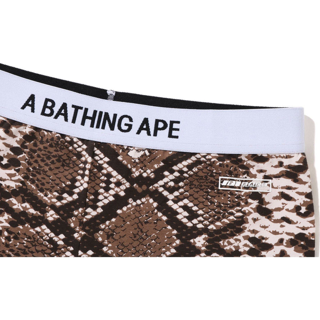 BAPE SNAKE PATTERN BIKER SHORTS LADIES