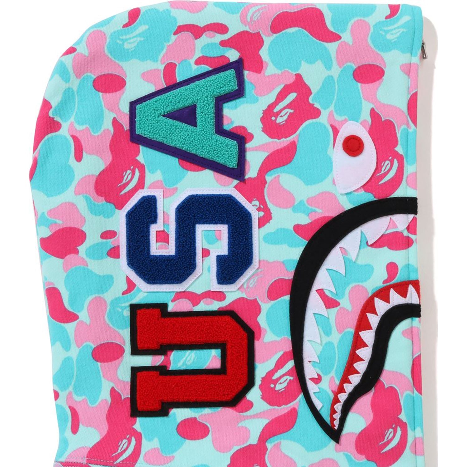 BAPE STORE® MIAMI 3RD ANNIV. CROPPED SHARK FULL ZIP HOODIE LADIES
