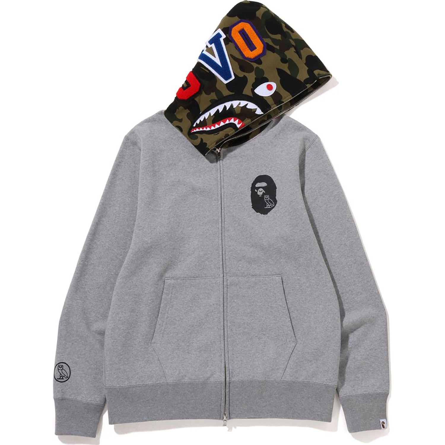 BAPE X OVO SHARK FULL ZIP HOODIE MENS