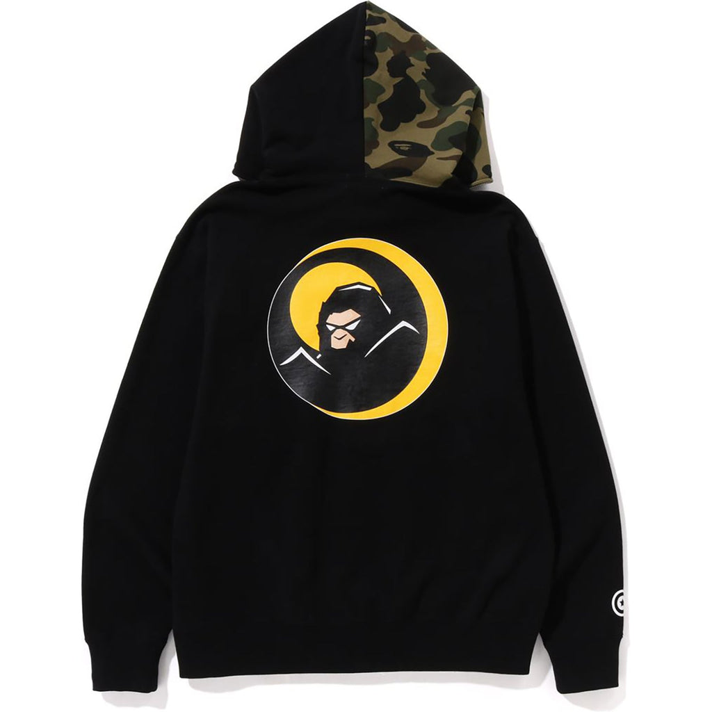 SHADOW BAPE RELAXED FIT FULL ZIP HOODIE MENS