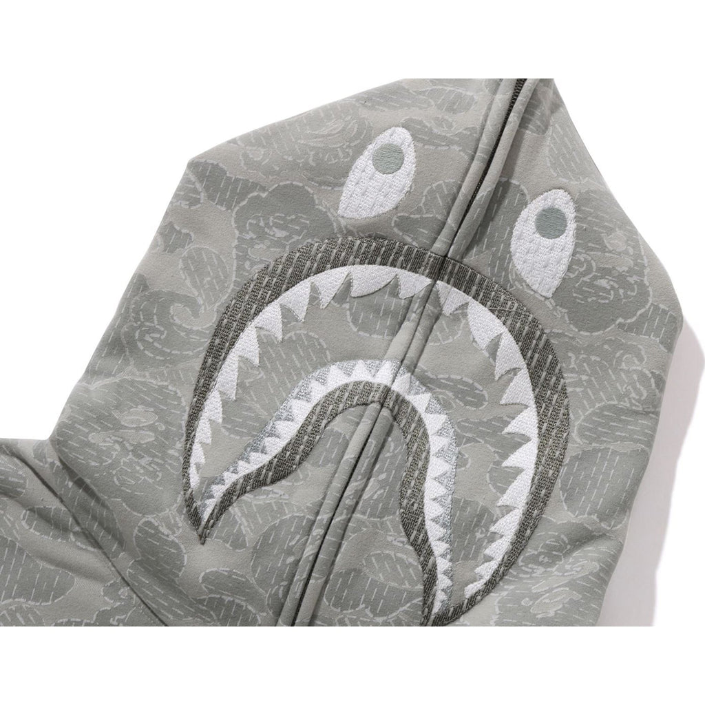 BAPE X ALPHA INDUSTRIES SHARK FULL ZIP HOODIE MENS