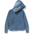 INDIGO SHARK FULL ZIP HOODIE WIDE FIT LADIES
