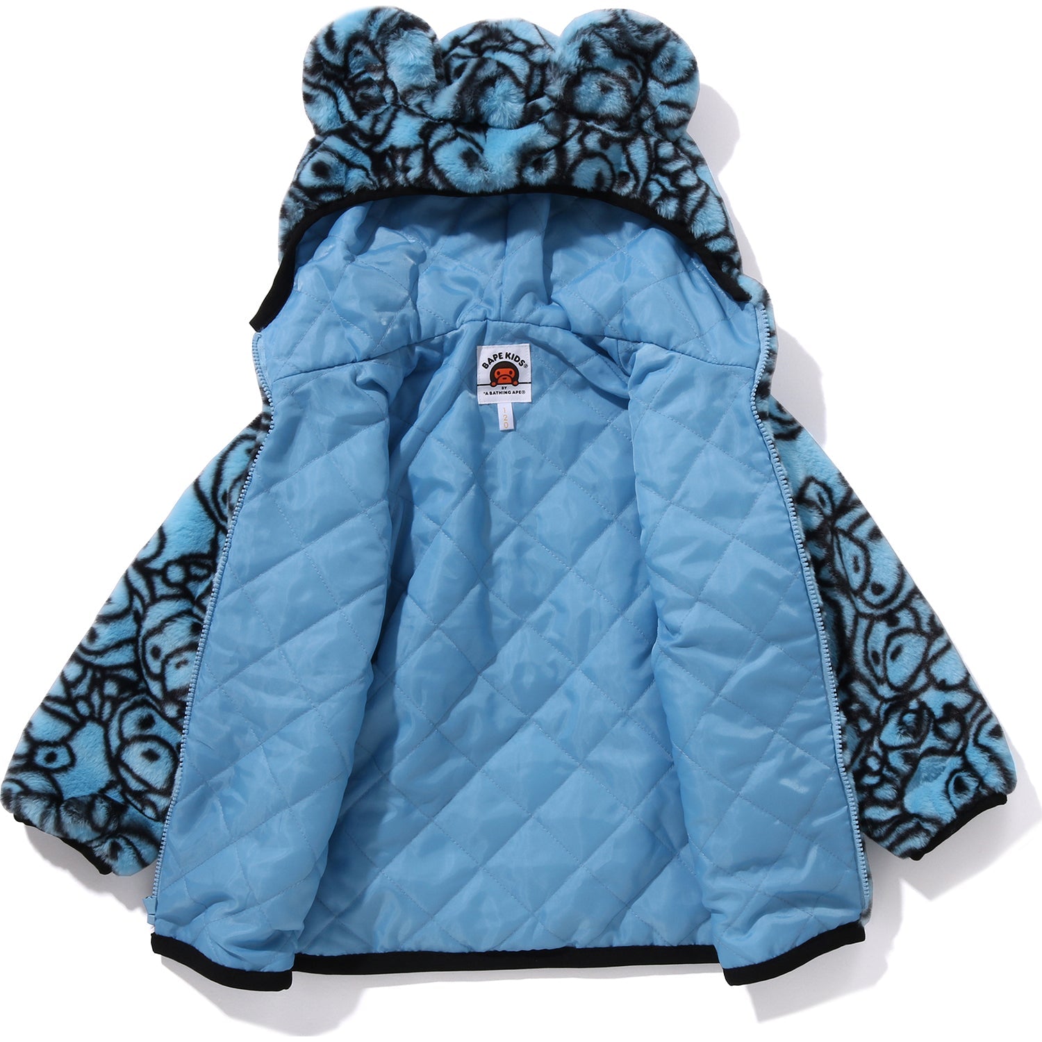 ALL BABY MILO FAUX FUR BEAR EAR HOODIE JACKET KIDS