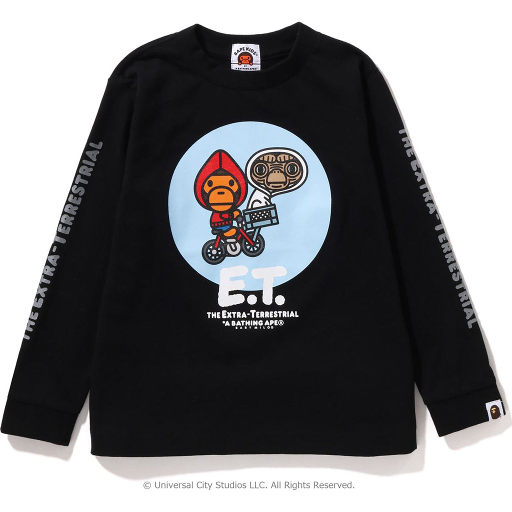 BAPE X E.T. BABY MILO L/S TEE KIDS
