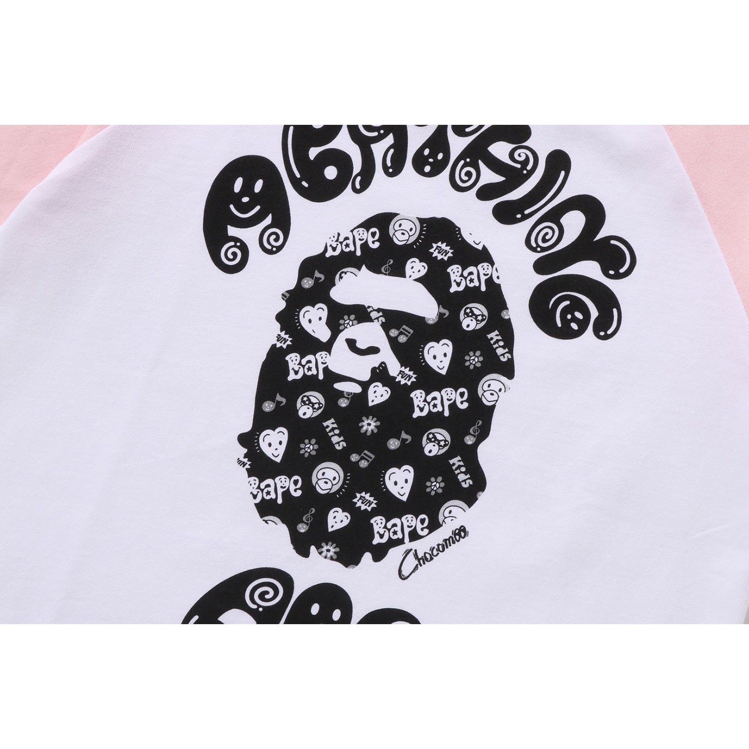 BAPE KIDS X CHOCOMOO COLLEGE L/S TEE KIDS