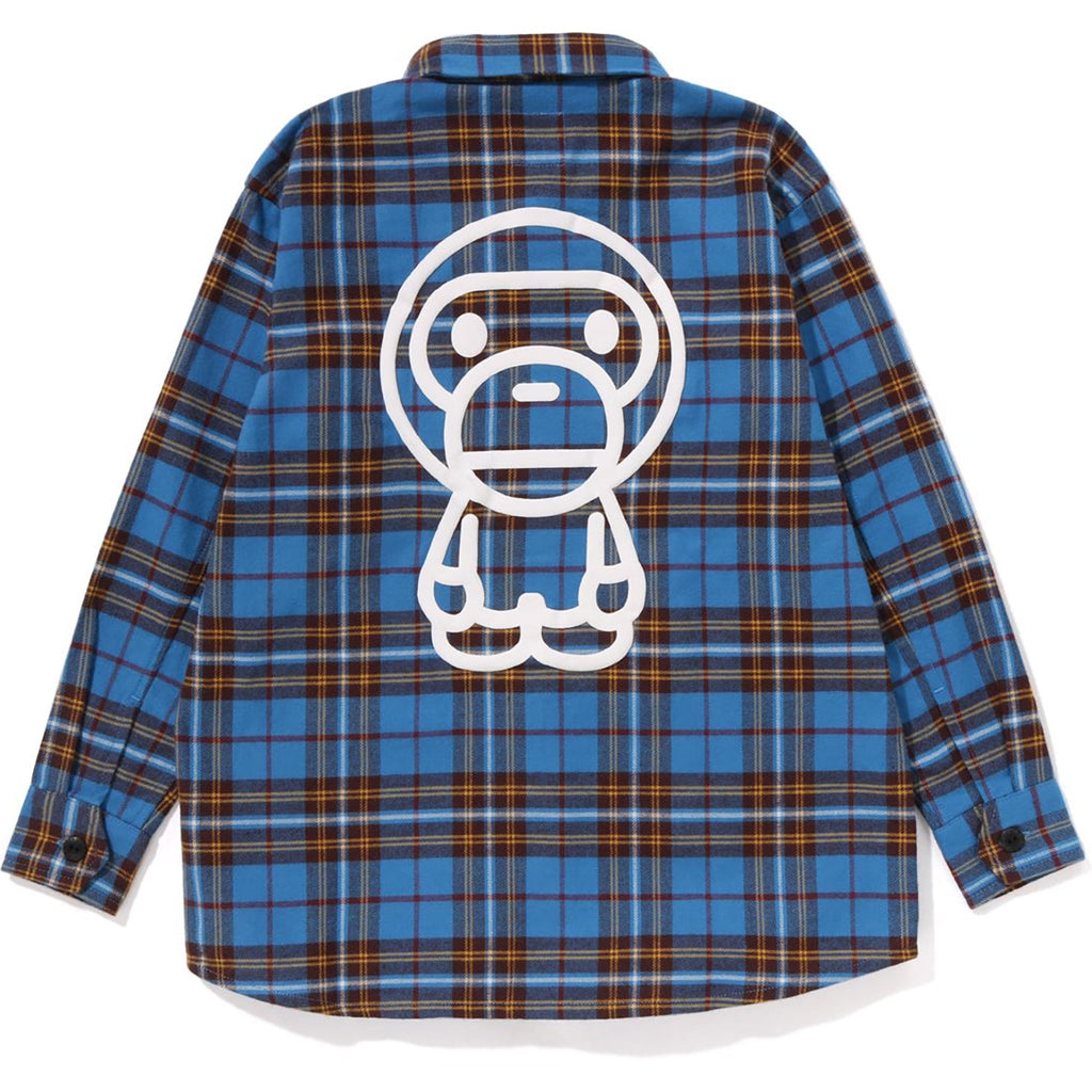 CHECK BABY MILO EMBROIDERY SHIRT KIDS
