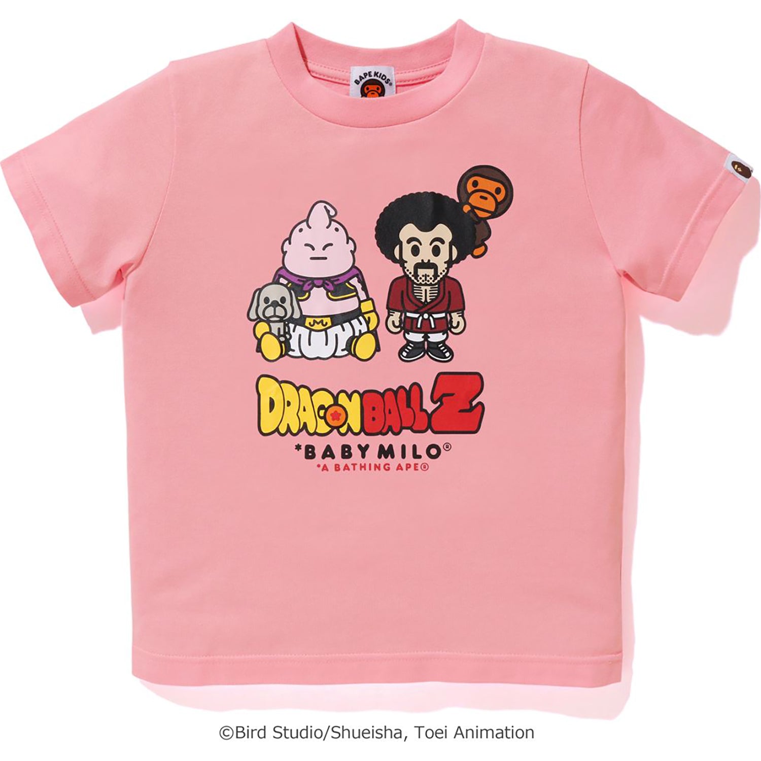 BAPE X DRAGON BALL Z MAJIN BUU & MR. SATAN BABY MILO TEE KIDS