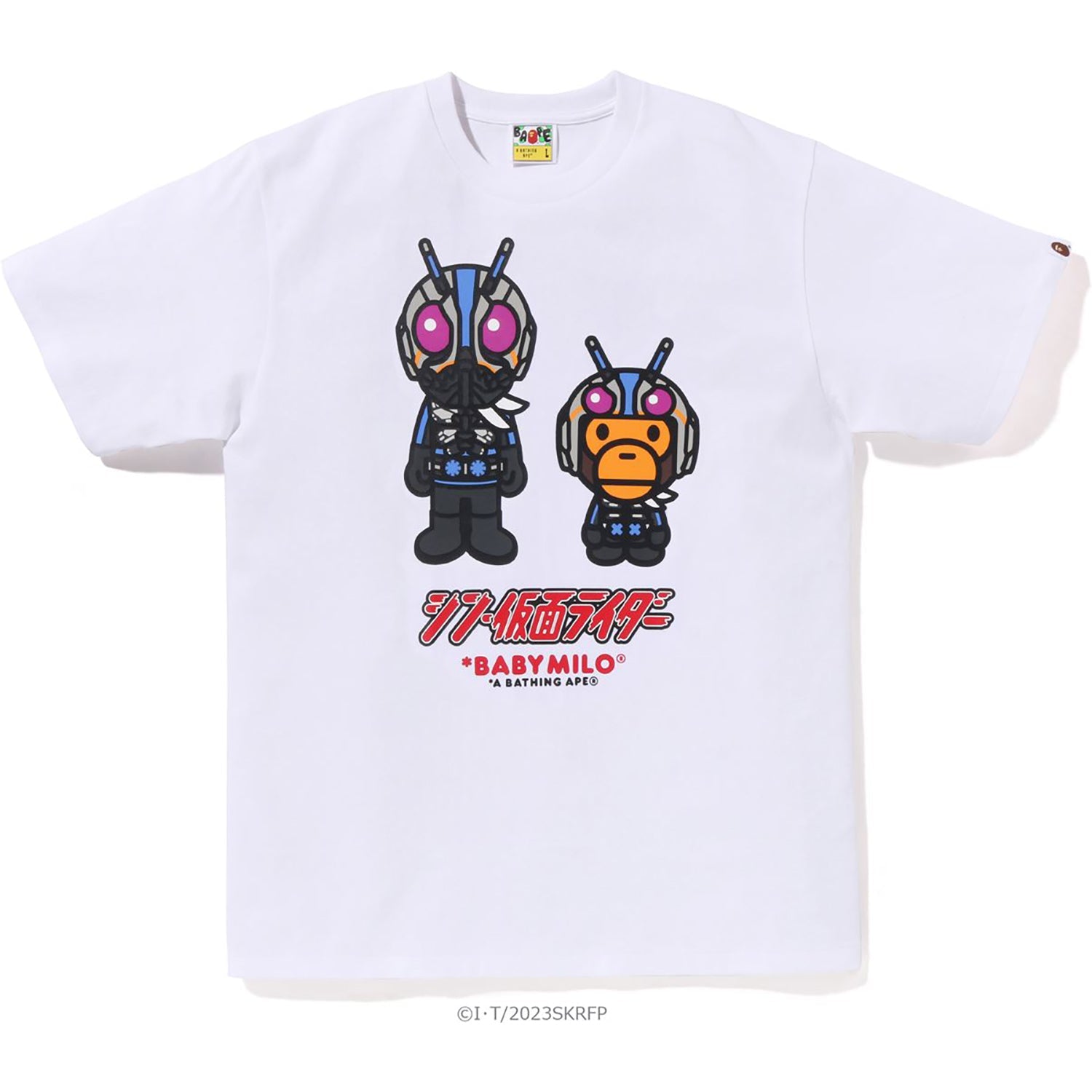 BAPE X SHIN KAMEN RIDER NO.0 BABY MILO TEE MENS