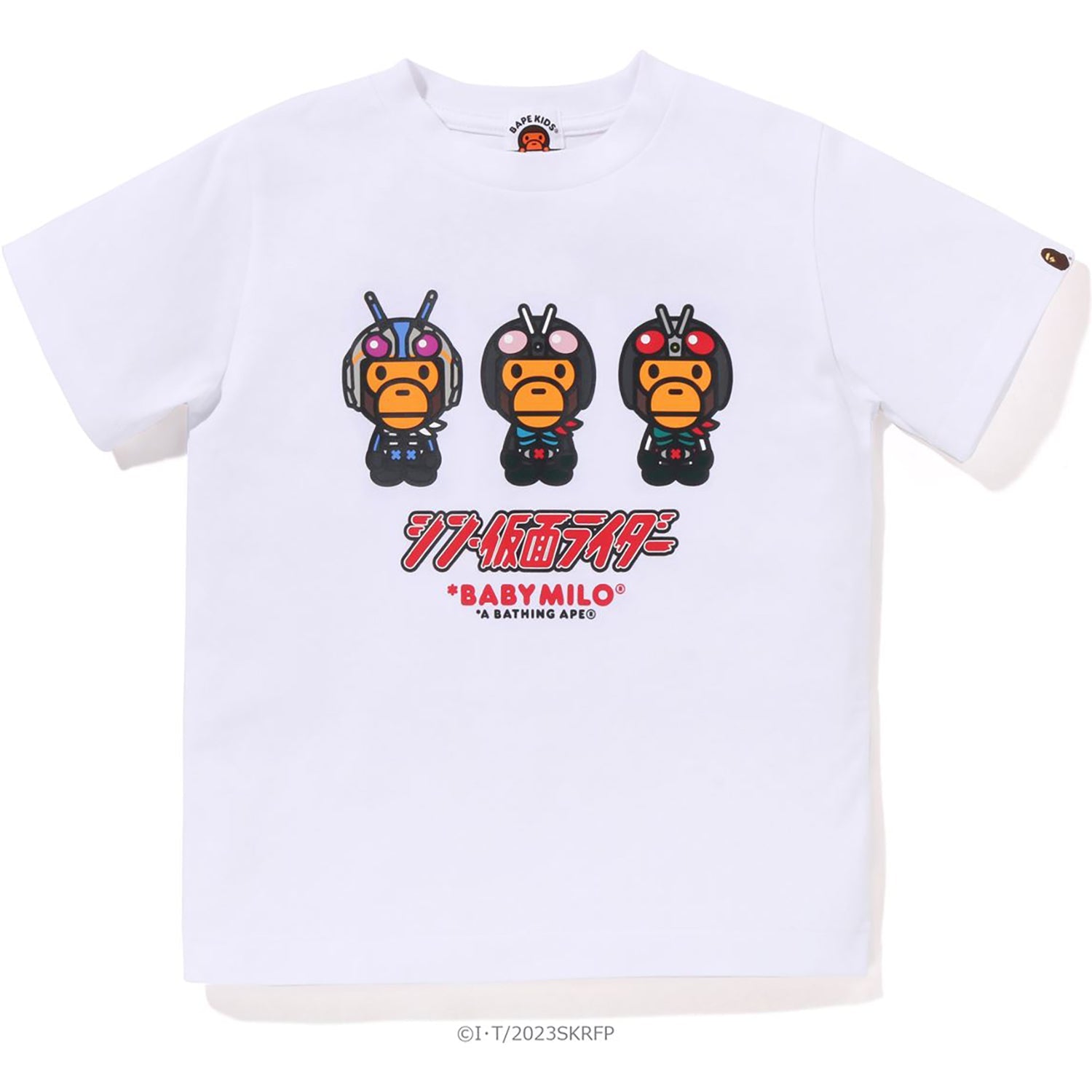 BAPE X SHIN KAMEN RIDER #2 BABY MILO TEE KIDS