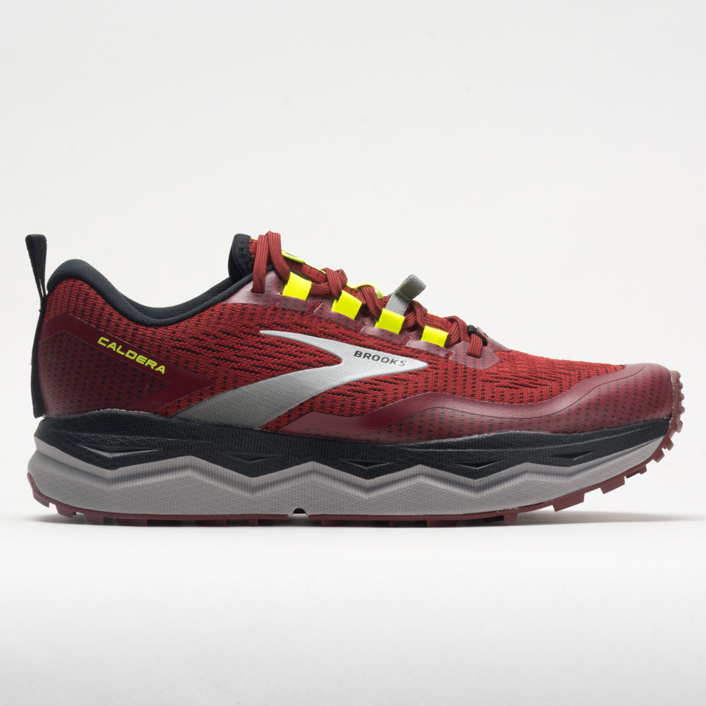 Men's Brooks Caldera 5, Red/Black/Nightlife, 10.5 D Medium