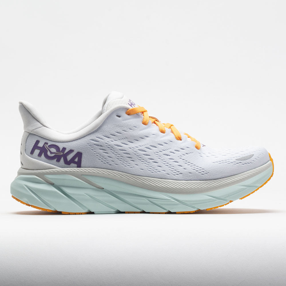 Women's Hoka One One Clifton 8, Blanc De Blanc/White, 9 B Medium