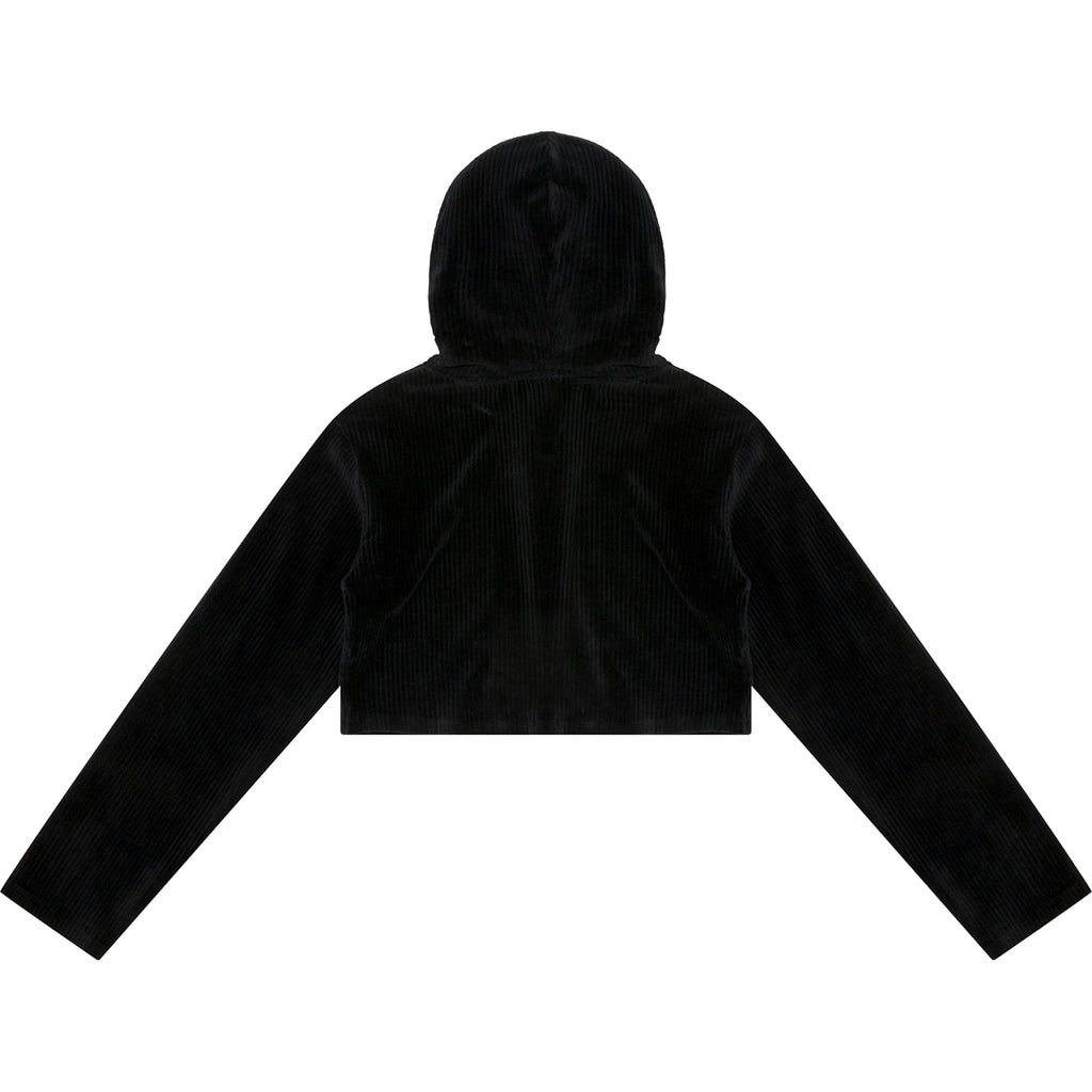 APEE CROPPED ZIP UP HOODIE LADIES