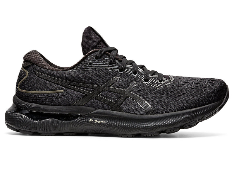 Men's Asics Gel-Nimbus 24, Black/Black, 13 D Medium