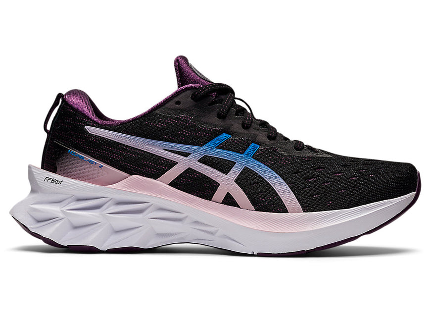 Women's Asics Novablast 2, Black/Lake Drive, 10.5 B Medium