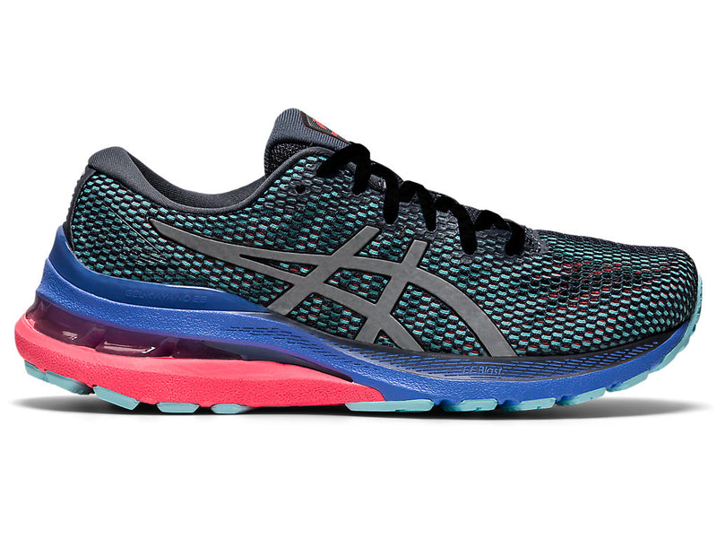 Women's Asics Gel-Kayano 28 Lite-Show, Carrier Grey/Pure Silver, 7.5 B Medium
