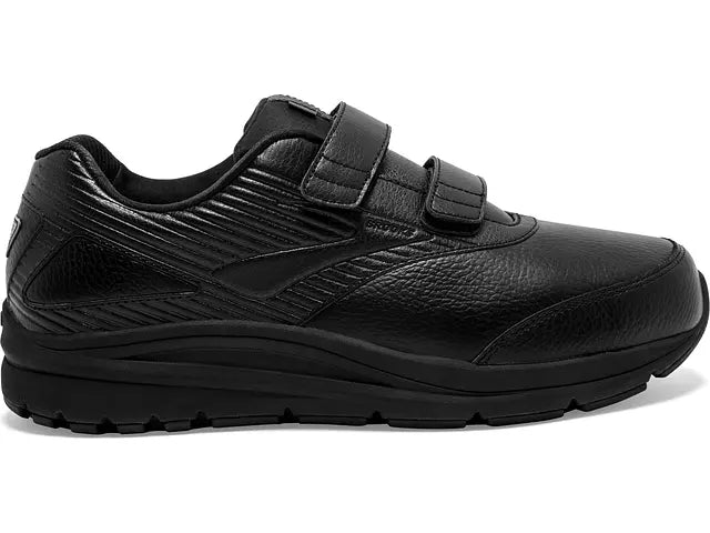 Women's Brooks Addiction Walker V-Strap 2, Black/Black, 9 B Medium