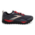 Men's Brooks Cascadia 15 GTX, Black/Ebony/Red, 10.5 D Medium