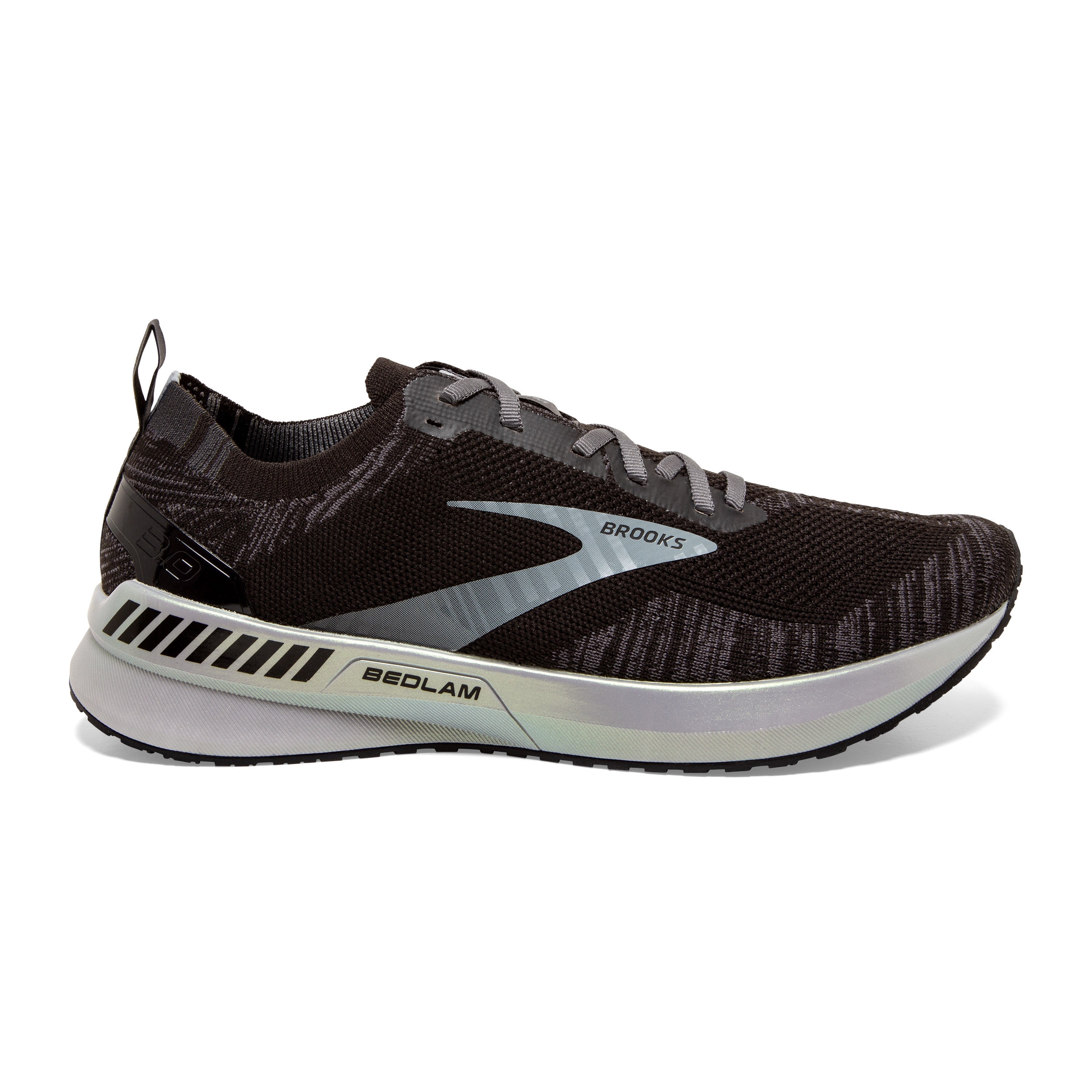 Men's Brooks Bedlam 3, Black/Blackened Pearl/White, 8 D Medium