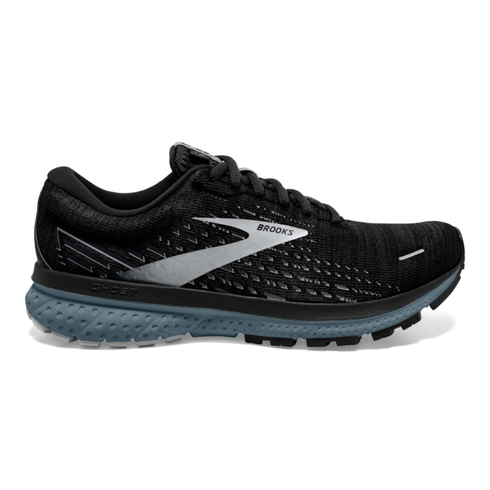 Men's Brooks Ghost 13, Black/Grey/Stormy, 8.5 D Medium