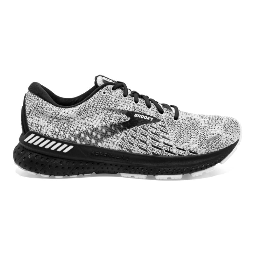 Men's Brooks Adrenaline GTS 21, White/Grey/Black, 11 2E Wide