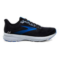 Men's Brooks Launch 8, Black/Grey/Blue, 10.5 D Medium